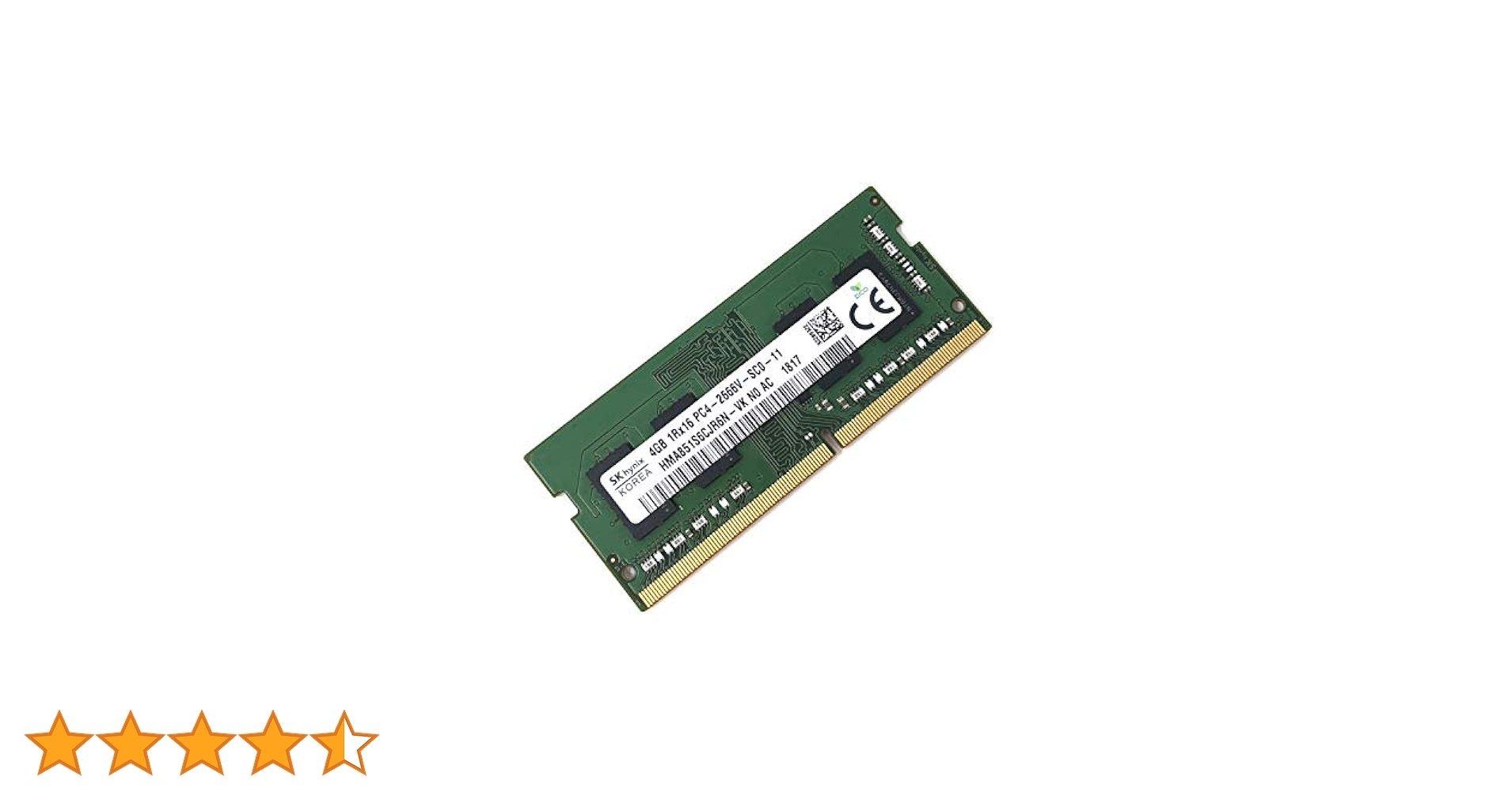 樹。 SK hynix HMA851S6CJR6N - VK 非ECC PC4-2666V DDR4 at 2666MHz